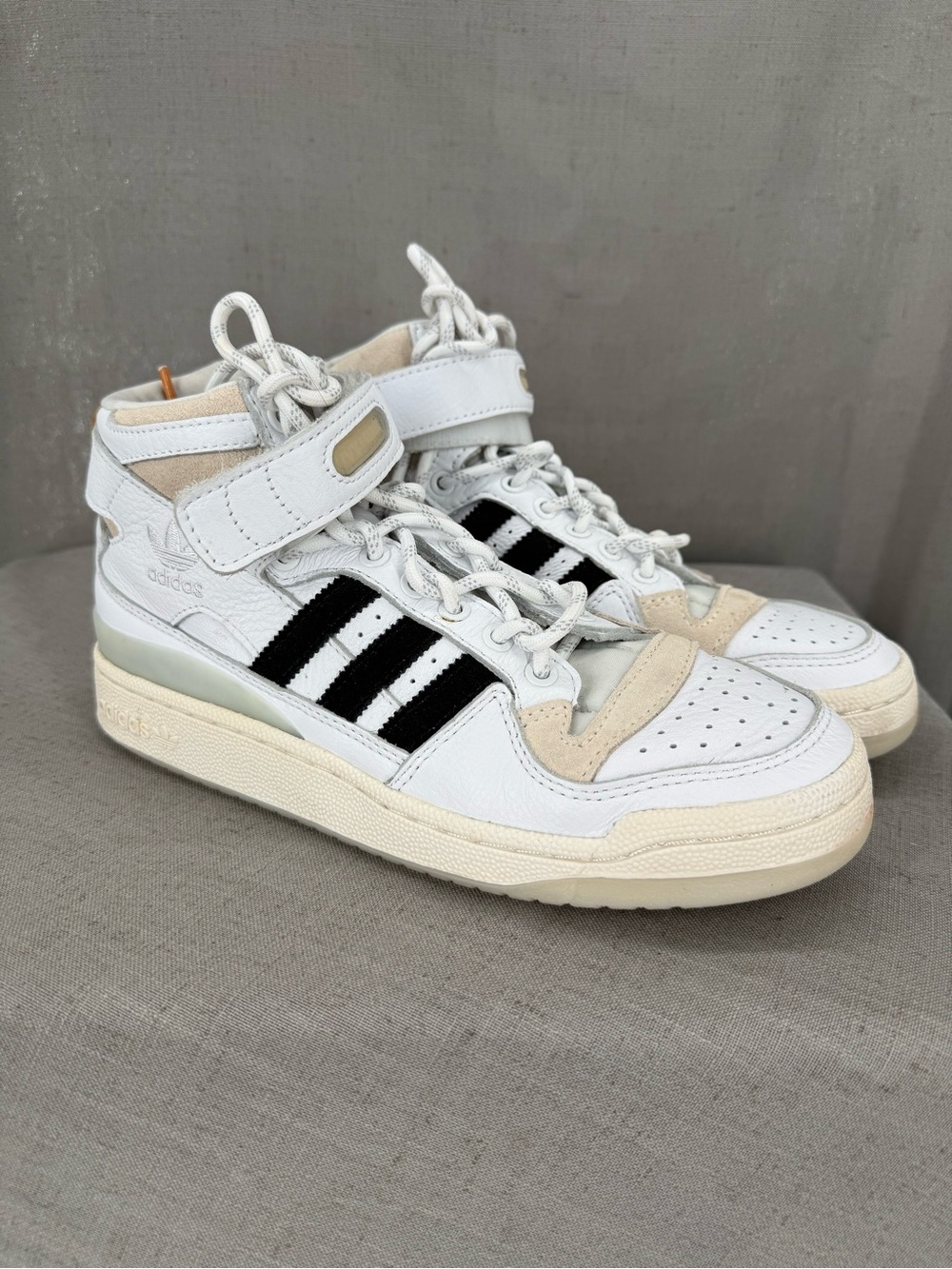 Ivy Park x adidas Forum Mid White Mesa shoes womens sz 7.5